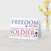 Carte La liberté n'est pas libre (Fleur jaune)