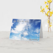 Carte La limite du ciel - félicitations (Fleur jaune)