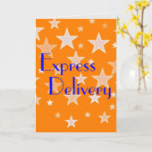 Carte La livraison express - félicitations sur votre (Fleur jaune)