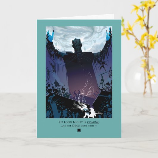 Carte La Longue Nuit Arrive (Fleur jaune)