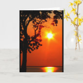 Carte La Lumière de Dieu brillera sur vous première sain (Fleur jaune)