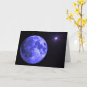 Carte La lune bleue vous manquant cardent (Fleur jaune)