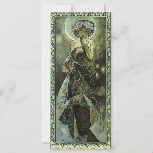 Carte La Lune d'Alphonse Mucha (Devant)