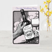 Carte La lune de miel, nuit de noce, m'aiment ! Texte (Fleur jaune)