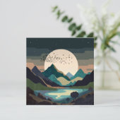 Carte La Lune Sur Le Lac (Debout devant)