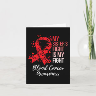 Carte La lutte de ma soeur est ma lutte contre le cancer