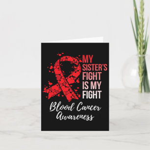 Carte La lutte de ma soeur est ma lutte contre le cancer
