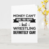 Carte La lutte vous rend heureux cadeau amusant (Fleur jaune)