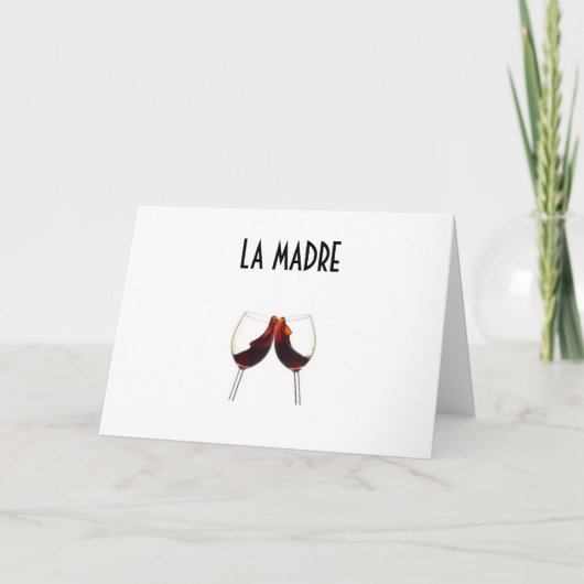 CARTE LA MADRE (MÈRE) JEUX ANNIVERSAIRE (Devant)