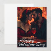 Carte La magie de la Saint-Valentin avec une intimité ro (Devant / Derrière)