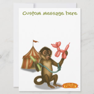 Carte La magie du singe en ballon de Spike