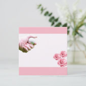 Carte La main de la golfeuse de Golf Lady tient le ballo (Debout devant)