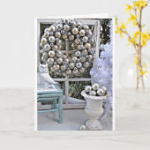 CARTE **LA MAISON EST DÉCORÉE ET LES SOUHAITS SONT ENVOY (Fleur jaune)