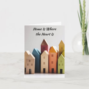 Carte La maison est là où est le cœur