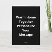 Carte La maison est où que j'aie avec vous conception d' (Dos)