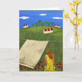 Carte La manière il était (Fleur jaune)