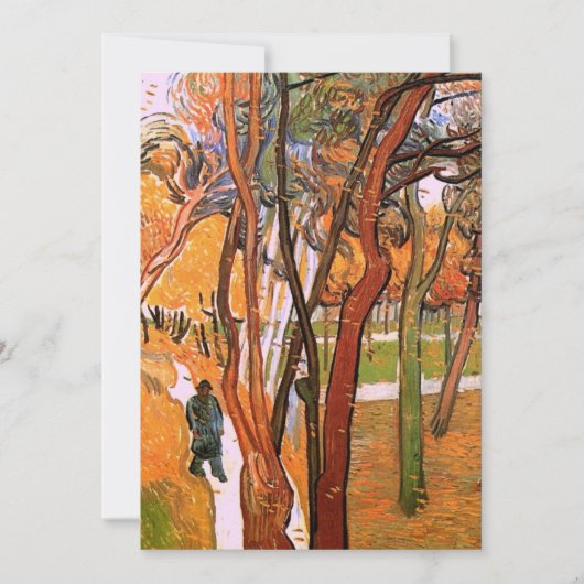 Carte La marche : Les Feuilles en chute par Vincent van  (Devant)