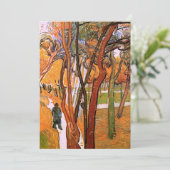 Carte La marche : Les Feuilles en chute par Vincent van  (Debout devant)