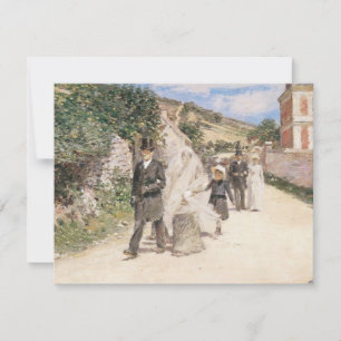 Carte La Marche Mariage de Robinson, mariés Vintages