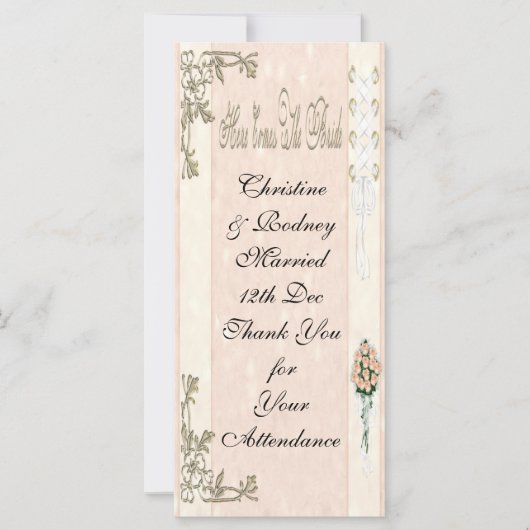 Carte La mariée est arrivée (Devant)