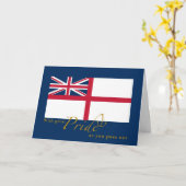 Carte La marine britannique quitte British White Ensign (Fleur jaune)