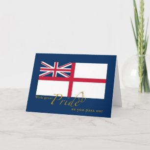 Carte La marine britannique quitte British White Ensign 