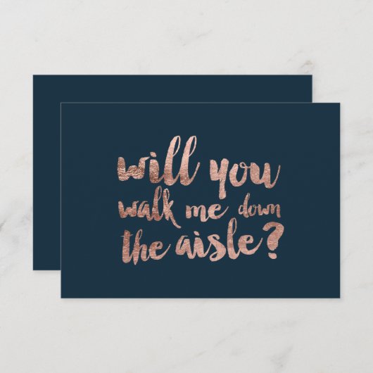 Carte la marine rose d'or, tu me conduiras dans l'allée (Devant / Derrière)