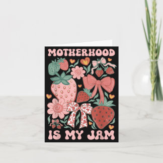 Carte La maternité est Jam Boho fraise Graphique Mamans