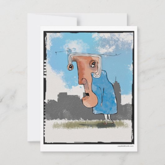 Carte La mauvaise journée de Madame Gronk...Carte (Devant)