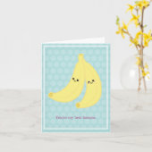 Carte La meilleure banane (Fleur jaune)