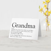Carte La meilleure définition de grand-mère de grand-mèr (Fleur jaune)