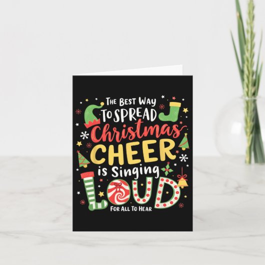 Carte La Meilleure Façon De Diffuser La Soirée De Noël E (Devant)