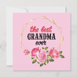Carte La meilleure grand-mère jamais