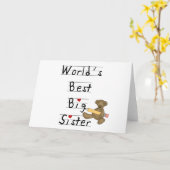 Carte La meilleure grande soeur du monde (Fleur jaune)