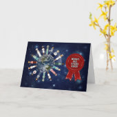 Carte La meilleure infirmière retraitée du monde (Fleur jaune)