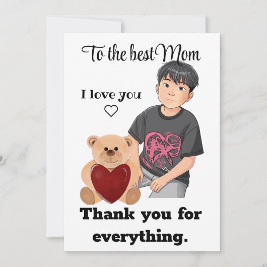 Carte La meilleure maman (Devant)