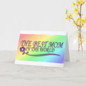 Carte La Meilleure Maman Au Monde (Fleur jaune)