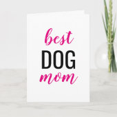 Carte La meilleure maman de chien (Devant)