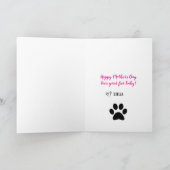 Carte La meilleure maman de chien (Intérieur)