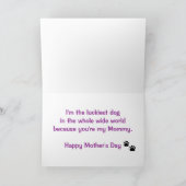 Carte La meilleure maman de chien (Intérieur)