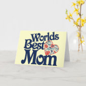 Carte La Meilleure maman de Worlds (Fleur jaune)