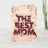 Carte La meilleure maman | Fête des mères (Devant)