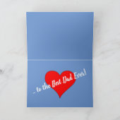 Carte La meilleure oie du Canada de papa de fête des (Intérieur)