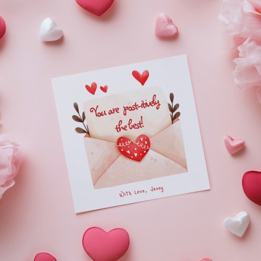 Carte La Meilleure Saint-Valentin Post-itivement