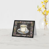 Carte La meilleure thérapie, prendre un café avec des am (Fleur jaune)