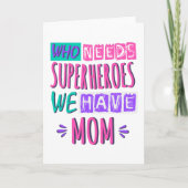 Carte La mère de Who needs superhéroes (Devant)