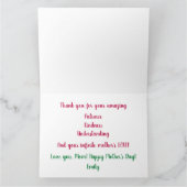 Carte La mère la plus parfaite des marionnettes d'amour (Intérieur)