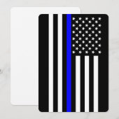 Carte La Mince Ligne Bleue à l'américaine (Devant / Derrière)