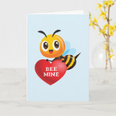Carte La mine d'abeilles Valentine Pun (Fleur jaune)