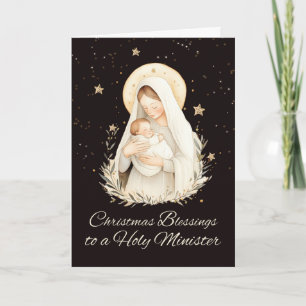 Carte La ministre des Bénédictions de Noël Madonna et l'